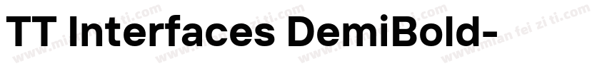 TT Interfaces DemiBold字体转换